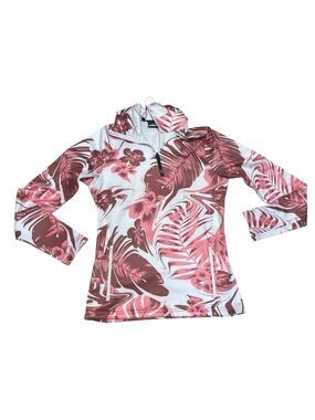 J. Lindeberg Women's Aerial Print 1/4 Zip Hoodie NWT Size S